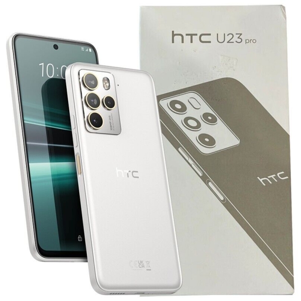 HTC U23 Pro 5G (Schneewittchen) 256GB + 12GB RAM Android Smartphone – entsperrt