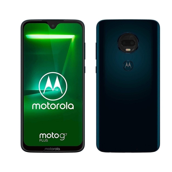 Motorola Moto G7 Plus 4G LTE – 64GB entsperrt Android Smartphone – Indigoblau