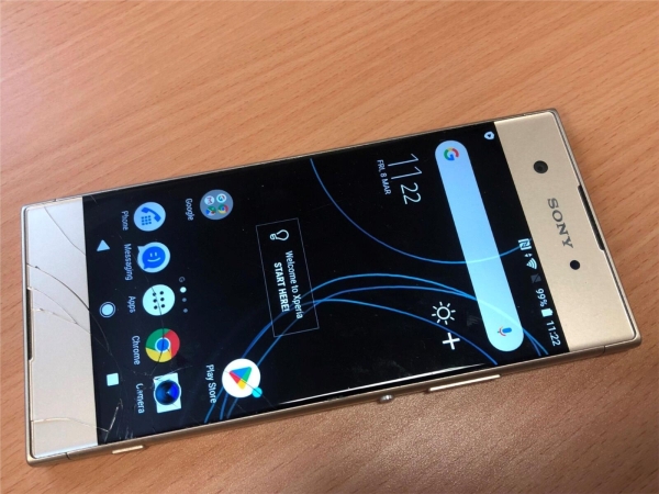 Sony Xperia XA1 G3121 32GB – gold (entsperrt) 4G Android 8 Smartphone mit Beschädigung