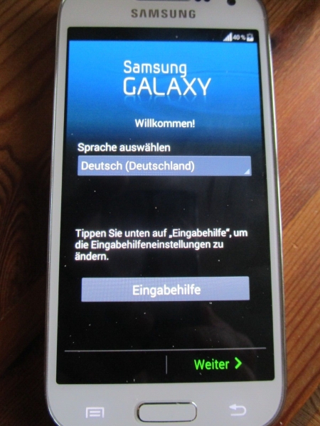 Samsung Galaxy S4 Mini Smartphone Handy 4,2″ Display Mobiltelefon 8GB weiß