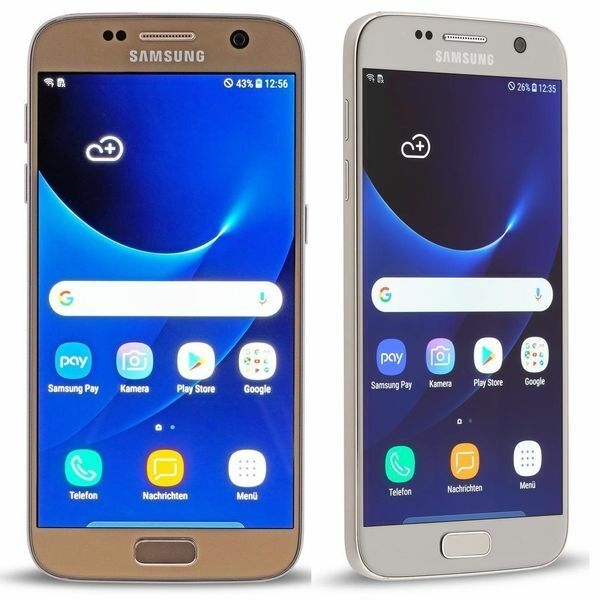 SAMSUNG GALAXY S7 SM-G930F 32GB SMARTPHONE SCHWARZ GOLD SILBER HÄNDLER WIE NEU