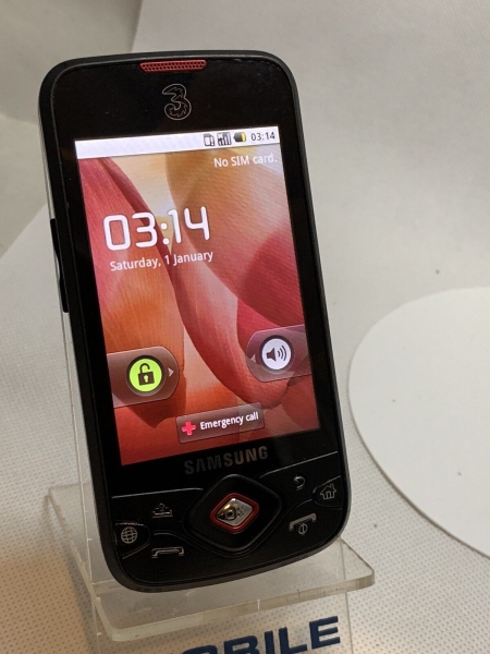 Samsung Galaxy Portal GT-I5700 – Metallic schwarz und rot (entsperrt) Smartphone