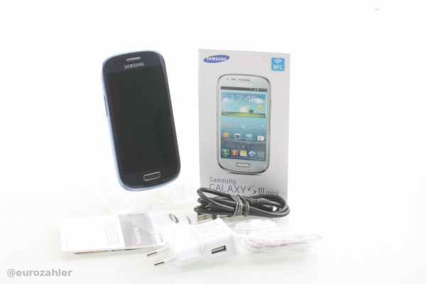 Samsung Galaxy S III mini GT-I8190 – 8GB – Pebble Blue Smartphone (mit NFC)