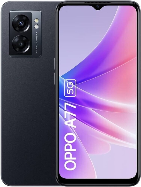 OPPO A77 5G Mitternachtsschwarz 64GB 4GB Dual Sim NFC entsperrt Android Smartphone