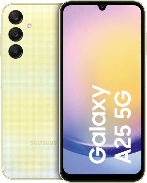 SAMSUNG Smartphone Galaxy A25 6,5Zoll 128GB 5G NFC WLAN 50MP yellow B-WARE