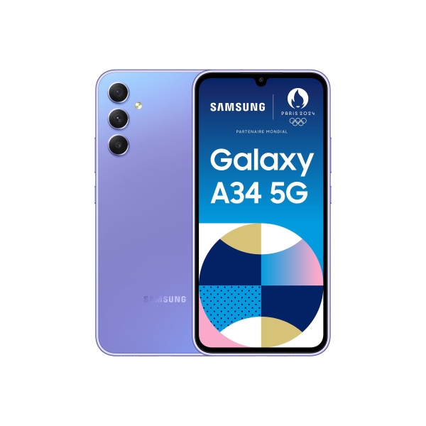 Samsung Galaxy A34 128GB 5G Smartphone awesome violet