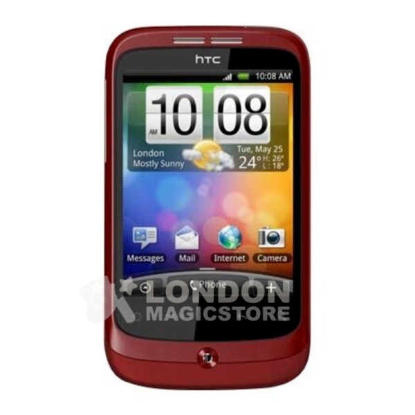 HTC Wildfire PC49100 – Rot entsperrt Android Smartphone A+ Top Zustand