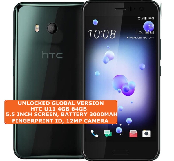 HTC U11 4gb 64gb Octa-Core 12mp Fingerprint Id 5.5 “ Android LTE Smartphone