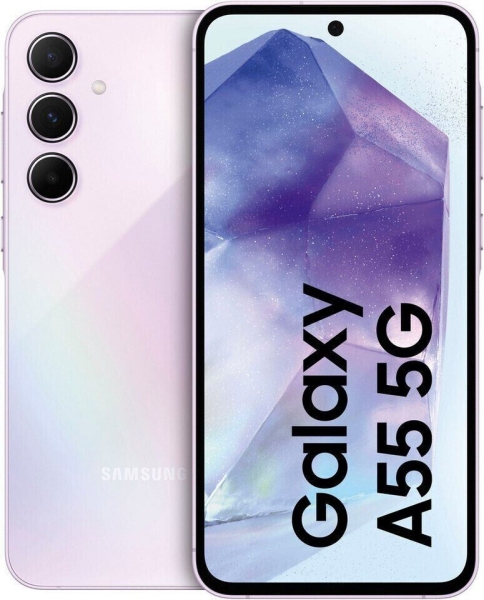 SAMSUNG Galaxy A55 5G | Smartphone | Lilac | 256GB | HRV.