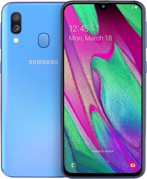 Samsung Galaxy A40 Smartphone 5.9 Zoll 64GB Dual SIM, blau „gut“