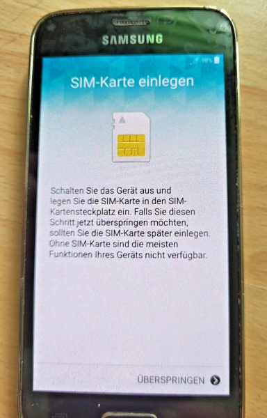 Samsung  Galaxy S5 Mini SM-G800F – 16GB – Copper Gold (Ohne Simlock) Smartphone