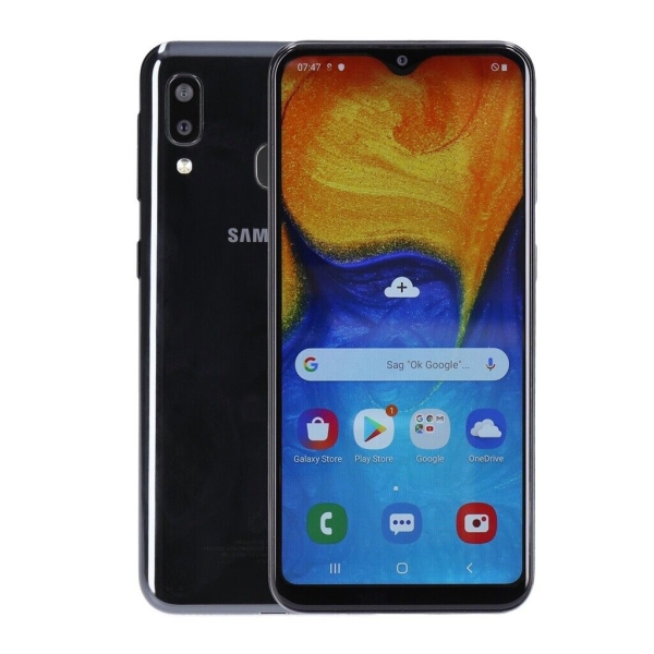 Samsung Galaxy A20e A202F/DS 32GB schwarz Smartphone Gebrauchtware akzeptabel