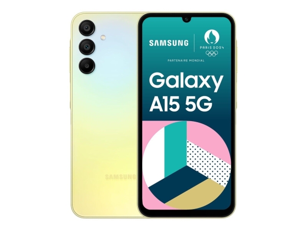 Samsung Galaxy A15 – 5G Smartphone – 128 GB – Yellow, Dual-SIM, Kundenretour