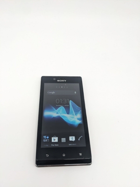 Sony Xperia J ST26i 4 GB Schwarz Smartphone DISPLAY EINGEBRANNT