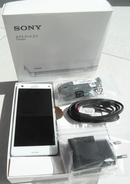 wie Neu OHNE AKKU Sony Xperia Z3 Compact D5803 Weiss Smartphone Handy Android