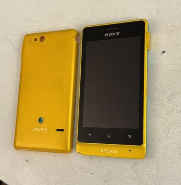 Sony Xperia Go St27i Smartphone Android Gelb Ungeprüft DISPLAY OK yellow