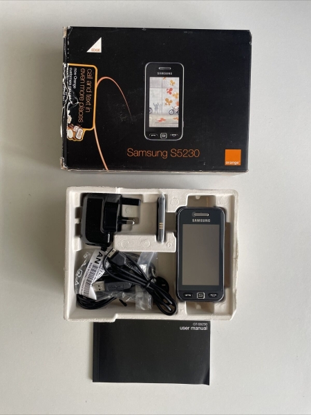 Samsung Tocco S5230 Smartphone Handy – schwarz. Orange Network. VERPACKT. LNC