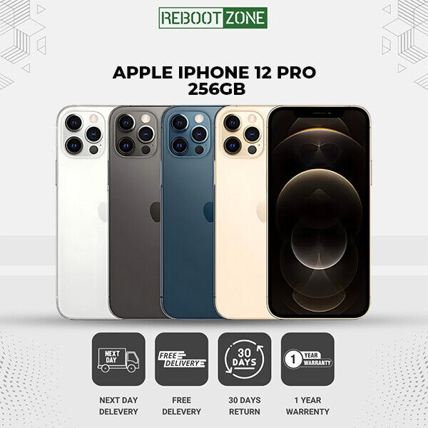 Apple iPhone 12 Pro 256GB iOS Smartphone alle Farben 100% Akku Gesundheit entsperrt