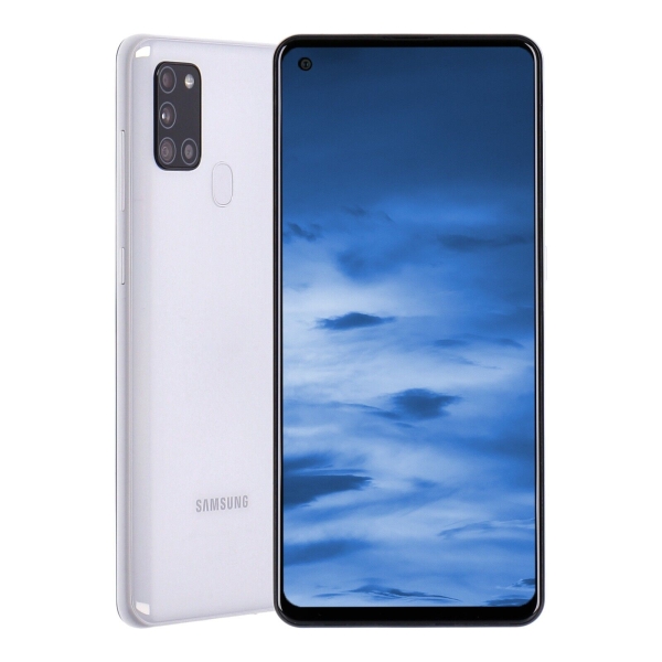 Samsung Galaxy A21s A217F/DS 32GB Weiß Android Smartphone wie neu