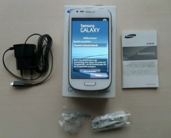 Samsung Galaxy S3 Mini GT-i8190 8GB White Android Smartphone *WIE NEU*