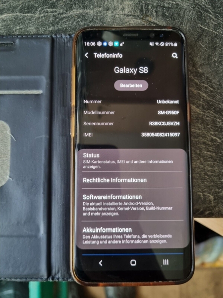 Samsung Galaxy S8 G950F Single Sim 64GB Smartphone – (EU Version)