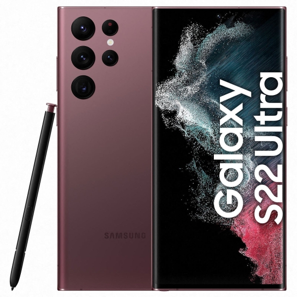 SAMSUNG Galaxy S22 Ultra 5G 512GB Burgundy – Hervorragend – Smartphone