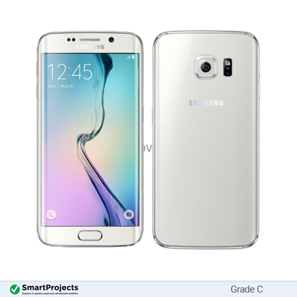 Samsung Galaxy S6 Edge Pearl White 32 GB Grade C – entsperrtes Smartphone