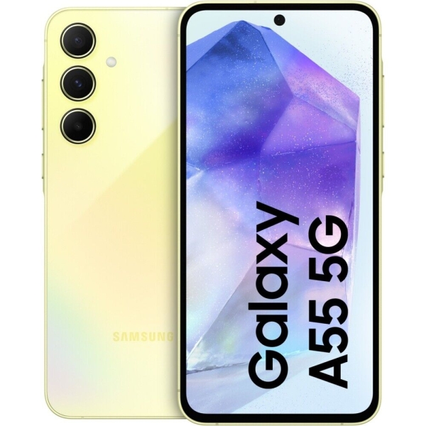 Samsung Galaxy A55 A556 5G Smartphone 256GB 8GB RAM awesome lemon Triple-Kamera