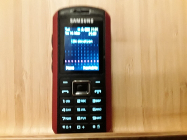 Handy Samsung  GT B2100 rot ohne Simlock Smartphone Outdoor