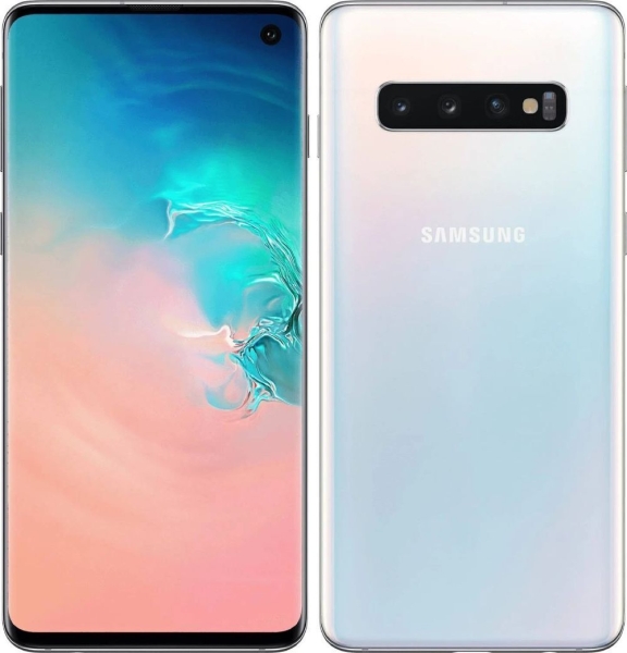 SAMSUNG Galaxy S10 128GB Prism White – Gut – Smartphone