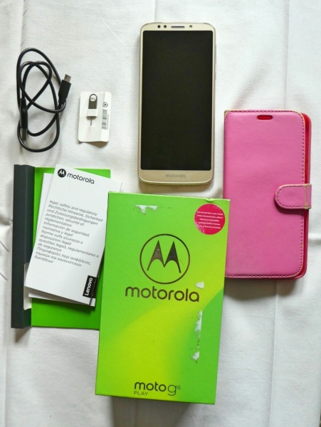Motorola Moto G6 Play XT1922-2 3GB/32GB 4G LTE Gold entsperrt Android Smartphone
