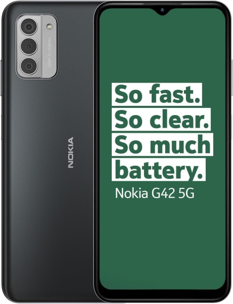 Nokia G42 5G Smartphone D.Sim 128GB 6GB Android grau entsperrt (B)