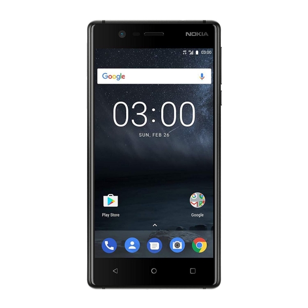 Nokia 3 SINGLE SIM Smartphone 5 Zoll 16GB Android schwarz „gut“