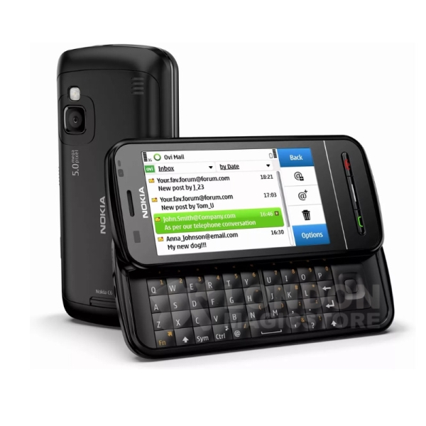 Nokia C6-00 schwarz entsperrt QWERTY Slide Handy – guter Zustand