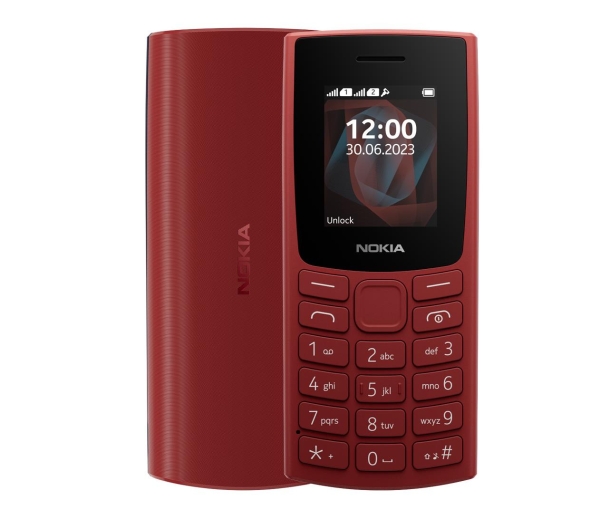 Nokia 105 2023 Dual SIM rot Smartphone Handy 1,8″ (4,6 cm) Micro USB Farbdisplay