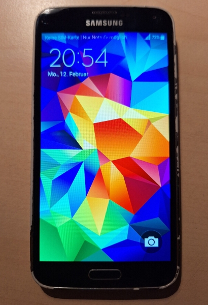 Samsung  Galaxy S5 – 16GB  SM-G900F (Ohne Simlock) Smartphone , black