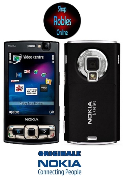 Nokia N95 8GB Black (SIM-Lock Frei) Smartphone GSM 3G WLAN GPS 5MP Top w. Neu