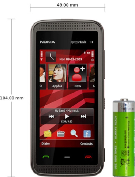 Nokia  XpressMusic 5530 – Schwarz und Rot (Ohne Simlock) Smartphone