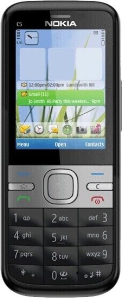 Nokia  C5-00 – Schwarz (Ohne Simlock) Smartphone