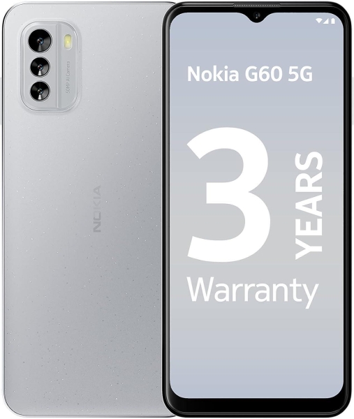 Nokia G60 5G Smartphone, 6,58″“ HD+ 120Hz Display, 4GB RAM & 64GB Speicher