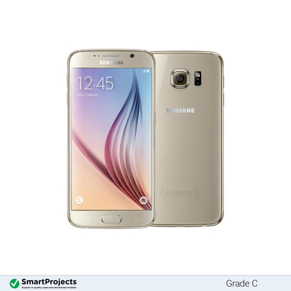 Samsung Galaxy S6 Platinum Gold 32 GB Grade C – entsperrtes Smartphone