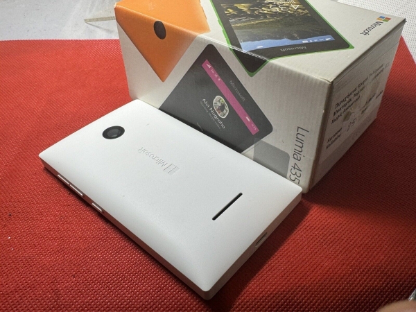 Microsoft Nokia Lumia 435 – weiß schwarz 8GB (entsperrt) Smartphone Handy