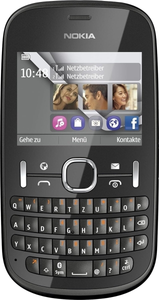 Nokia Asha 200 – Graphit (entsperrt) Smartphone