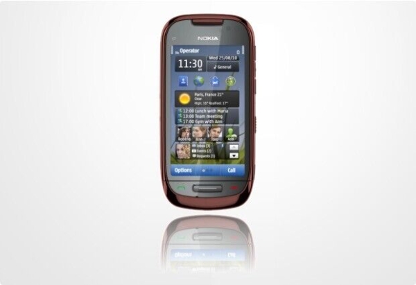 Nokia C7-00 Smartphone (8.89cm (3.5 Zoll) Touchscreen, 8MP Kamera, 8GB) mahogany