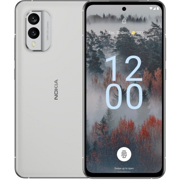 Nokia X30 5G Smartphone 256GB 8GB RAM ice white Dual-Kamera LTE Android 4200mAh