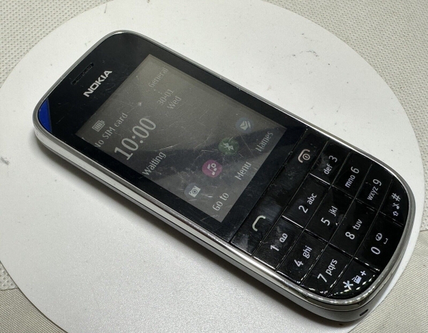 Nokia Asha 203 grau (entsperrt) Smartphone