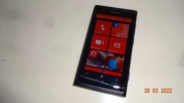 Handy Windows Mobile Smartphone Nokia Lumia 800 Ohne Simlock „3,7“ 16GB