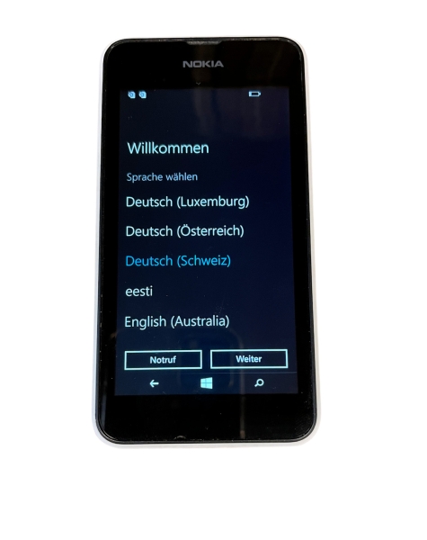 Nokia  Lumia 530 Dual SIM – 4GB – Weiß (Ohne Simlock) Smartphone