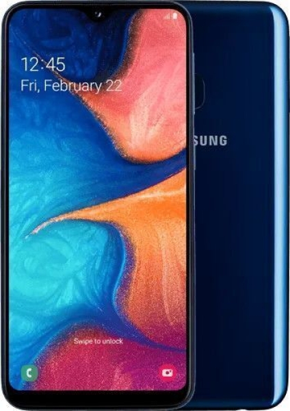 SAMSUNG Galaxy A20e 32GB Blau – Hervorragend – Smartphone