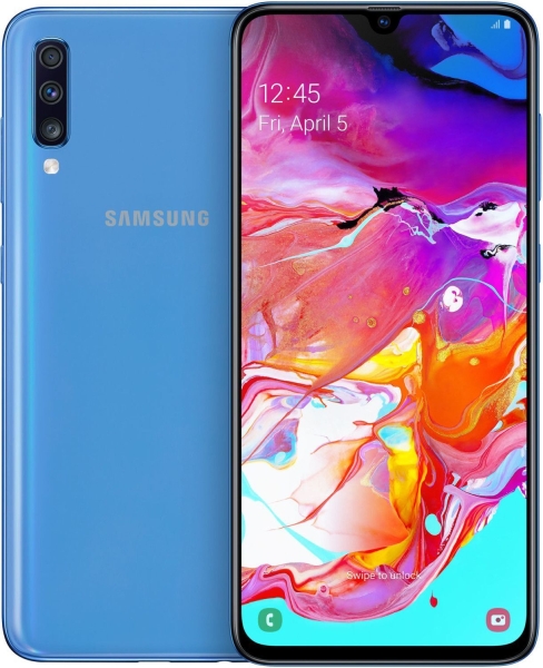 SAMSUNG Galaxy A70 128GB Blau – Gut – Smartphone